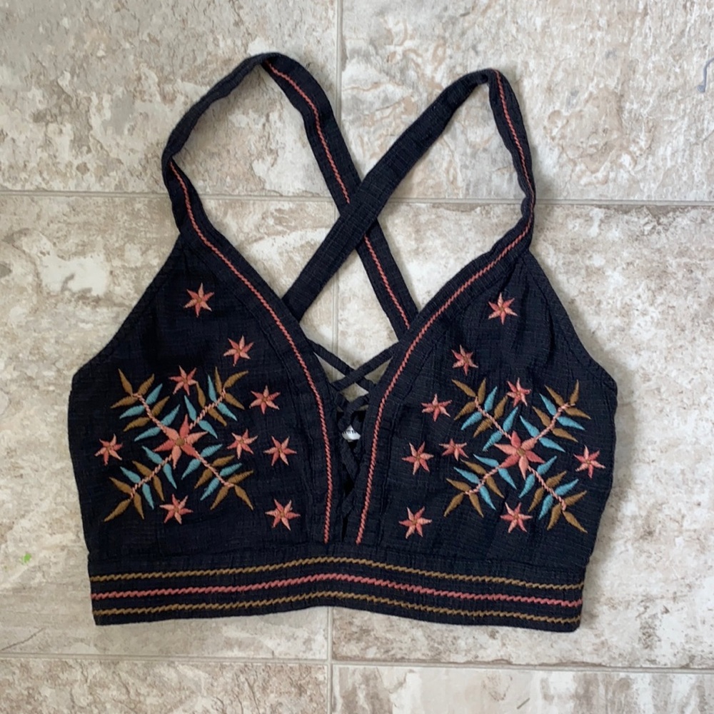 American Eagle Boho cropped top (worn 1 time!)